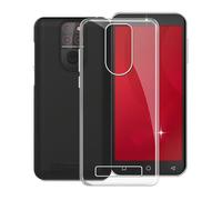 KJYFOANI Phone Case for Emporia Smart 5 Mini (4.95"), Shockproof Bumper Soft Shell Cases for Emporia Smart 5 Mini, Transparent Anti-Scratch Back Cover [Ultra Slim X Anti-Yellow] - Transparent
