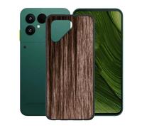KJYFOANI Phone Case for Fairphone 6 6.31 Inch, Black Anti-Scratch Bumper Shell, Shockproof Anti-Drop Protection Case, Ultra-Thin Soft Back Cover for - Wooden Style