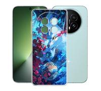 KJYFOANI Phone Case for Honor Magic8 (6.58"), Shockproof Bumper Soft Shell Cases for Honor Magic8, Transparent Anti-Scratch Back Cover [Ultra Slim X Anti-Yellow] - Space Wolf