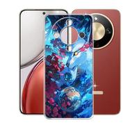 KJYFOANI Phone Case for Honor Magic8 Lite (6.79"), Shockproof Bumper Soft Shell Cases for Honor Magic8 Lite, Transparent Anti-Scratch Back Cover [Ultra Slim X Anti-Yellow] - Space Wolf