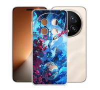 KJYFOANI Phone Case for Honor Magic8 Pro (6.71"), Shockproof Bumper Soft Shell Cases for Honor Magic8 Pro, Transparent Anti-Scratch Back Cover [Ultra Slim X Anti-Yellow] - Space Wolf