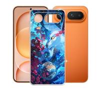 KJYFOANI Phone Case for Honor Magic8 Pro Air (6.30"), Shockproof Bumper Soft Shell Cases for Honor Magic8 Pro Air, Transparent Anti-Scratch Back Cover [Ultra Slim X Anti-Yellow] - Space Wolf