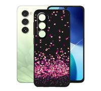 KJYFOANI Phone Case for Itel A100 6.75 Inch, Black Anti-Scratch Bumper Shell, Shockproof Anti-Drop Protection Case, Ultra-Thin Soft Back Cover for - Little Heart