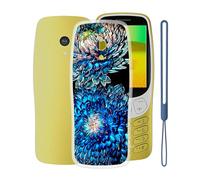 KJYFOANI Phone Case for Nokia 3210 2024 (2.40"), Shockproof Bumper Soft Shell Cases for Nokia 3210 2024, Transparent Anti-Scratch Back Cover [Ultra Slim X Anti-Yellow] - Blooming