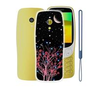 KJYFOANI Phone Case for Nokia 3210 2024 (2.40"), Shockproof Bumper Soft Shell Cases for Nokia 3210 2024, Transparent Anti-Scratch Back Cover [Ultra Slim X Anti-Yellow] - Night Elf