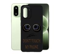 KJYFOANI Phone Case for OnePlus 15R 6.83 Inch, Black Anti-Scratch Bumper Shell, Shockproof Anti-Drop Protection Case, Ultra-Thin Soft Back Cover for - Don't Touch Me A