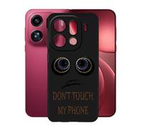 KJYFOANI Phone Case for Oppo Find X9 Pro 6.78 Inch, Black Anti-Scratch Bumper Shell, Shockproof Anti-Drop Protection Case, Ultra-Thin Soft Back Cover for - Don't Touch Me A