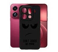 KJYFOANI Phone Case for Oppo Find X9 Pro 6.78 Inch, Black Anti-Scratch Bumper Shell, Shockproof Anti-Drop Protection Case, Ultra-Thin Soft Back Cover for - Don't Touch Me