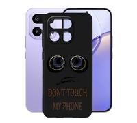 KJYFOANI Phone Case for Realme 16 Pro 5G 6.78 Inch, Black Anti-Scratch Bumper Shell, Shockproof Anti-Drop Protection Case, Ultra-Thin Soft Back Cover for - Don't Touch Me A