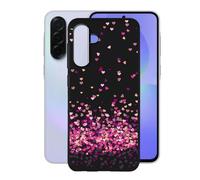 KJYFOANI Phone Case for Samsung Galaxy A37 5G 6.70 Inch, Black Anti-Scratch Bumper Shell, Shockproof Anti-Drop Protection Case, Ultra-Thin Soft Back Cover for - Little Heart