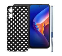 KJYFOANI Phone Case for TCL K70 4G(6.80")-Black-W22