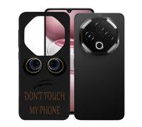KJYFOANI Phone Case for Umidigi G100 Pro 6.90 Inch, Black Anti-Scratch Bumper Shell, Shockproof Anti-Drop Protection Case, Ultra-Thin Soft Back Cover for - Don't Touch Me A