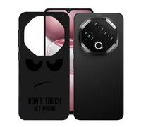 KJYFOANI Phone Case for Umidigi G100 Pro 6.90 Inch, Black Anti-Scratch Bumper Shell, Shockproof Anti-Drop Protection Case, Ultra-Thin Soft Back Cover for - Don't Touch Me