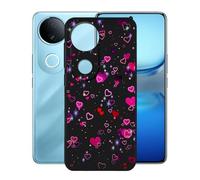 KJYFOANI Phone Case for Vivo iQOO Z10R 6.77 Inch, Black Anti-Scratch Bumper Shell, Shockproof Anti-Drop Protection Case, Ultra-Thin Soft Back Cover for - XT105