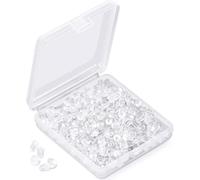 Kjzeex 200PCS Earring Backs Kit Earring Stoppers Rubber Earring Backs Stoppers Earring Pad Clasps 200 Pieces Earring Backs Replacements for Women's Jewelry Earrings Studs Supplies