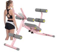 KJZQXYX Ab Machine, Foldable Abs Workout Equipment,Whole Body Workout Waist Trainer, with LCD Display,for Home Gym