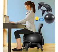 KJZQXYX Balance Ball Posture Chair,Office Yoga Ball Chair,with Back Support,Ergonomic Exercise Ball Chair, for Adults/Pregnancy