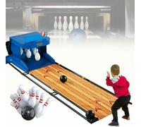 KJZQXYX Electronic Bowling Alley Game, Indoor Bowling Ball Sports Game Console, with Automatic Reset/LED Electronic Scoreboard (3.5m)