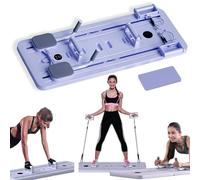 KJZQXYX Multifunctional Pilates Board Set by Lhanel - Core Workout, Ab Wheel Roller, Abs Trainer, Foldable Exercise Board for Effective (One Color Blue)