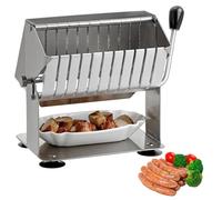 KJZQXYX Premium Sausage Guillotine Slicer - Adjustable Thickness 8.5mm/17mm for Perfectly Slicing Chorizo, Pepperoni, Salami & Dried Meats - Ideal for Charcuterie Boards (8.5mm)