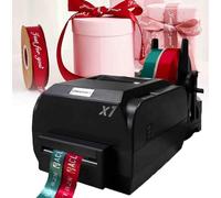 KJZQXYX PtaTt Digital Satin Ribbon Printing Machine Foil Stamping Machine Satin Ribbon Printing Machine Printing Width 20-50mm, 12-20mm (50mm)