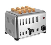 KJZQXYX Toaster Oven, 4/6 Slice Commercial Toaster, Extra Wide Slot Bread Baking Machine,with Timer, 5 Bread Shade Settings (4slice)