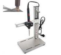 KJZQXYX Vertical Heat Press Machine,90W Heat Set Insert Tool,Adjustable Insert Press M2-M8 Brass Tips, for 3D Printing Components (20.5cm)