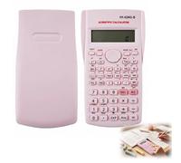 KK-82MS-D Portable Scientific Calculator Engineering Maths Statistics Calculator 240 Functions Pink Two Line Display Exam Approved for Students School College University Exams Office Use