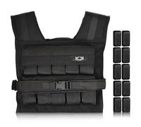 KK Adjustable Weight Vest With Cast Iron Weights for Men & Women - 20 Kg Heavy Duty Neoprene Fitness Vest for Running, Walking, Workouts - Perfect for Strength Training, Cardio, and Weight Loss