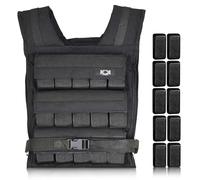 KK Adjustable Weight Vest With Cast Iron Weights for Men & Women - 30 Kg Heavy Duty Neoprene Fitness Vest for Running, Walking, Workouts - Perfect for Strength Training, Cardio, and Weight Loss