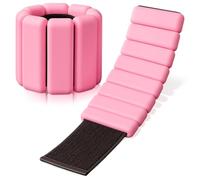 KK Ankle Weights Adjustable Silicone Water Proof Wrist Weights for Men and Women Premium Comfort for Fitness, Therapy & Home Workouts - Set of 2 x 0.5kg (Pair)