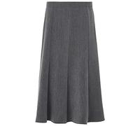 KK Fashion Lines Ladies Long Maxi Skirt 31 Inch 8 Panels Elasticated Waist Sizes 10 to 24 (Grey, 12)