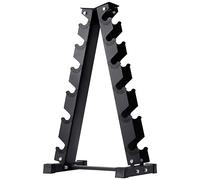 KK Heavy Duty Dumbbell Rack - 6-Tier Weights Storage Dumbbell Stand - Suitable for Most of the Dumbbells - Space-Saving A-Frame Design with Sturdy Base - Dumbbell Weight Rack for Home Gym