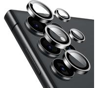 KK KENIK Camera Lens Protector For Galaxy Z Flip4,Scratch Resistant Tempered Glass with Aluminum Ring,Case Friendly,Compatible With Samsung Galaxy Z Flip4, Black