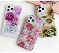 KK KENIK Case Compatible with iphone 14/13 Glossy SunFlower Floral Design, Shockproof Flower Glossy Silicone Cover For iPhone 14/13
