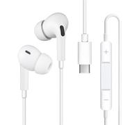 KK KENIK Type C Earphones for iPhone 17 15 Pro Max 16 Pro,Wired In-Ear Headphones Noise Isolating Earbuds With Microphone Volume Control for Galaxy S25 S23 Ultra S22 S21 S25FE S20,iPad Pro,Huawei P30