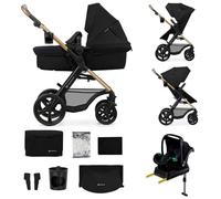 kk Kinderkraft MOOV 2 EVA 4 in 1 Multifunctional Stroller, Black