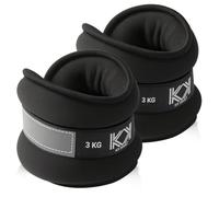 KK Neoprene Ankle Straps Pair - Adjustable Straps for Ankle - Leg Weights Pair for Exercise - Adjustable Leg Straps with Neoprene Padding for Walk, Running, Workouts, & Training