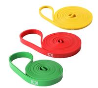 KK Resistance Bands, Pull Up Resistance Bands For Men & Women, Fitness Exercise Bands, Pull Up & Stretch Resistance Workout Bands In A Variety Of Strengths (Set: Yellow + Red + Green)