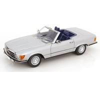 KK Scale 1:12 Mercedes 450 SL (R107) EU Version Soft Top 1985 Silver (KKDC120...