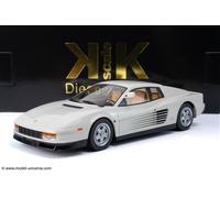 KK Scale 1:18 Ferrari Testarossa Monospeccio 1984 'Miami Vice' White (KKDC180...