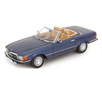 KK Scale KKDC120183 - Mercede. 450 SL R107 EU Version Blue Metallic 1985 with Openings - 1:12 Scale - Model Car