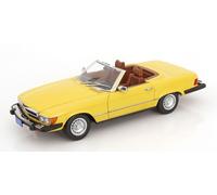 KK Scale KKDC120263 - Mercede. 450 SL R107 US Version Yellow 1979 TV-Series Hart to Hart with Openings - 1:12 Scale - Model Car