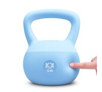 KK Soft Kettlebell Available 2kg 4kg 6kg 8kg 10kg 12kg | Neoprene Coated Home Gym Weights | Fitness, Strength Training, Cardio Workout for Men & Women