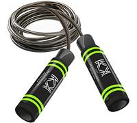 KK Speed Skipping Rope. Tangle-Free Speed Jump Rope for fitness workouts, fat-burning exercises, boxing, toning, cardio etc. Adjustable Skipping rope adult for men and women(Steel Cable)