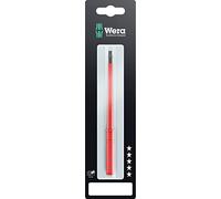 Wera 05004424001 Kraftform Kompakt VDE 64 i SB, Insulated Screwdriver Blade, Hex-Plus, 6.0 x 154 mm, Red