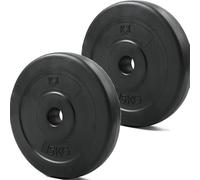 KK Vinyl Weight Plate Set. For 1 Inch Barbell Bar Dumbbells Weight Disc Pair. 2 x 2.5kg, 5kg or 10kg Barbell Weight Plates. Dumbbell Plates for Home or Gym Training or Weightlifting. (2 X 15kg)