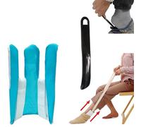 KkaFFe Sock Aid Tool for Elderly and Pregnant Women - Easy On and Off Stocking Slider, Handicapped Avoid Bending Helper