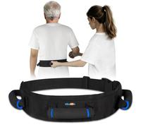 KkaFFe Transfer Belt Assist Transfer Sling, Gait Belt with Handles, Transfer Belt for Elderly, Patient Gait Belts, Transfer Belt Assist, Gait Belts for Seniors, Upgraded Using Rubber Handles (Black-1)