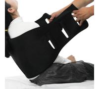 KkAFFe Transfer Sling Extra Wide Non-Slip, Auxiliary Transfer Belt for The Elderly and People with Lower Limb Weakness, Lifting Tool for People with Limited Mobility and bedridden People（Black）